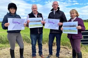 Campaigners opposing the underground cabling, which will run through Penwortham
