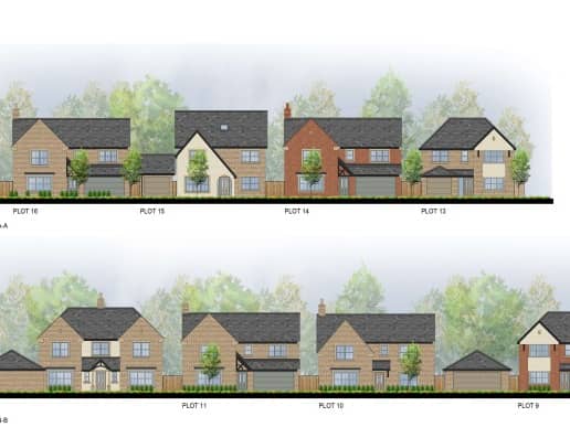 An indicative street scene for Pringle's 39 home proposal off Clitheroe Road, Whalley