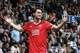 Preston North End's Johnny Kenny celebrates scoring his side's second goal 