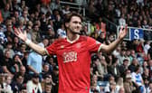 Preston North End's Johnny Kenny celebrates scoring his side's second goal 