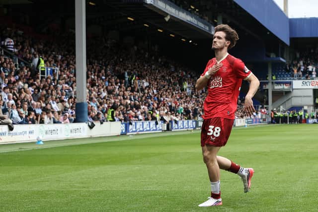 Preston North End's Johnny Kenny celebrates scoring his side's first goal 