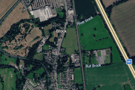 The proposed site of the unit, adjacent to the A6. 