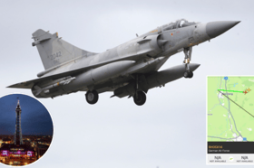 Typhoons were spotted soaring the Lancashire skies last night
