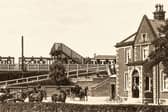 Garstang and Catterall station on the main Preston to Lancaster railway. Anthony Hewitson arrived here in 1872 before discovering there was no Sunday connection into Garstang and having to walk the remaining two miles