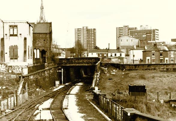Entrance to the Miley Tunnel in Preston back in 1970