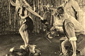 A dramatic scene from the 1931 Hollywood film Trader Horn, inspired by the African adventures of Preston-raised explorer Alfred Aloysius Smith