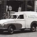 A Lancashire Evening Post delivery van pictured during Preston Guild in 1952