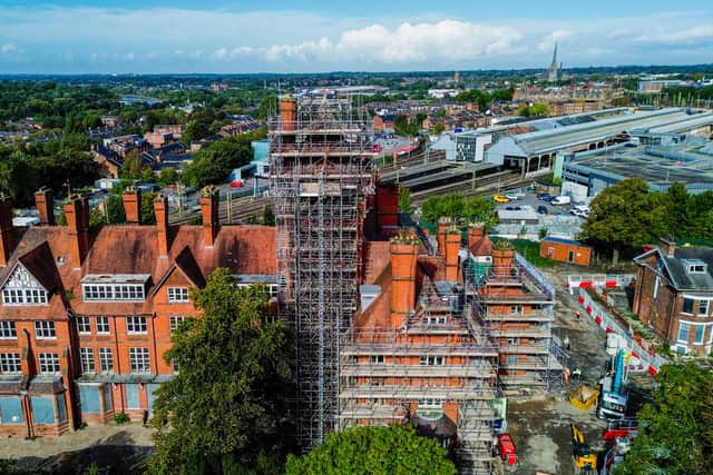 Preston's historic Park Hotel overlooking Miller Park is currently undergoing a multi-million-pound redevelopment