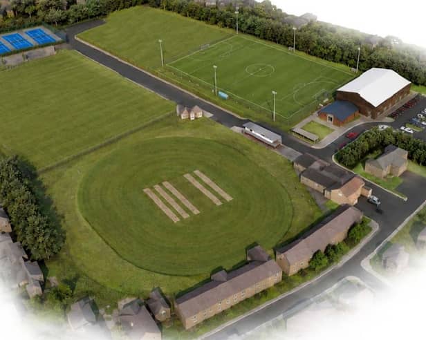 Artist's impression of how the sports ground would look in Croston