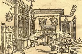 An illustration of an editor's office in the 1890s, recalling the early days of the Lancashire Post and the journalists who helped shape its future