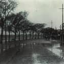 Flooding on Broadgate, Preston, where high water was a familiar sight before modern river defences were built