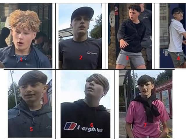 Images of the youths wanted by Police.
