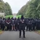 Lancashire Police said officers were called shortly before 6pm on Sunday, October 4, following reports that a group of around 100 people had gathered at Hoghton Tower