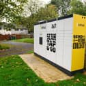 The InPost parcel locker did not have planning permission when it was placed on New Rough Hey in Tanterton six months ago