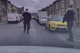 Police have issued a statement after armed officers descended on a convenience store on Marlborough Road in Accrington yesterday afternoon 