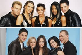 Top: Liberty X in 2002. Bottom: Hear’Say in 2001.