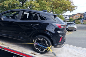 The seized car
