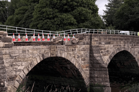 Bank Bridge in Tarleton awaiting the installation of emergency safety barriers following one of three accidents over the summer