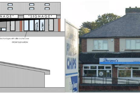 Plans for a new 3-unit commercial park on the site of the former Thorpeys Chippy have been approved. 