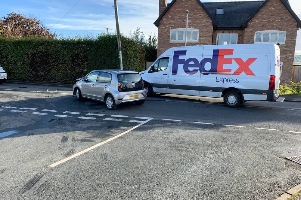 Traffic jams are building in Whitestake and New Longton after a crash on Chainhouse Lane