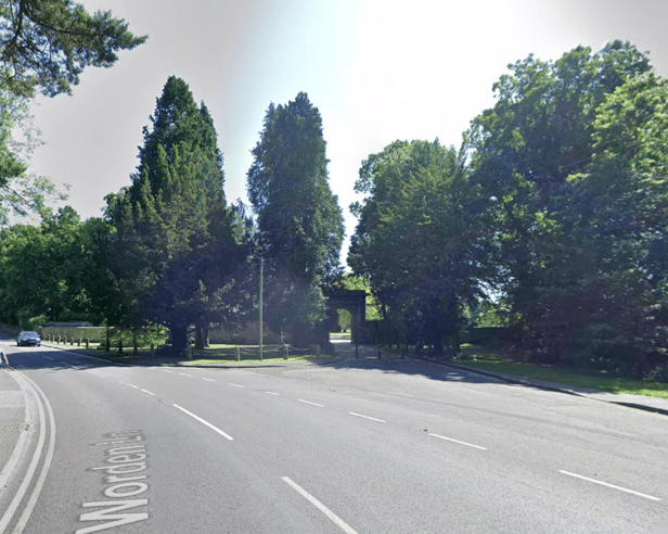 Lancashire Police said the boys were struck by a Grey VW Polo which mounted the kerb on a right-hand bend, near the gatehouse entrance to Worden Park in Leyland