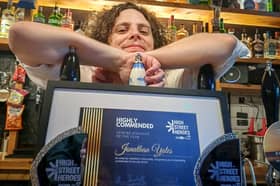 Jonny Yates with his High Street Heroes 2026 awards