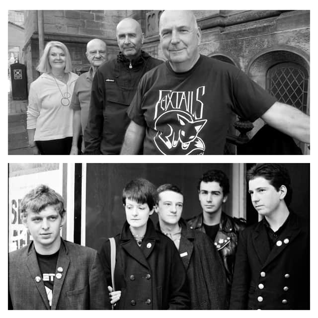 Alex, Alan, Geoff and Mick now and back in the day