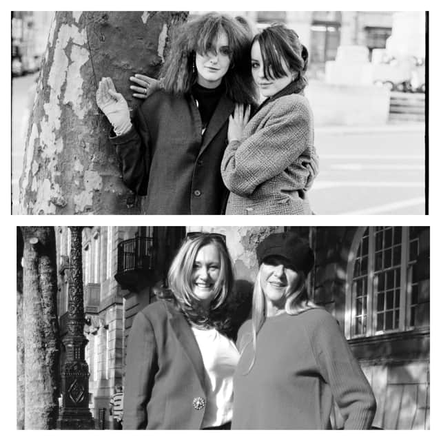 Angie & Helen in 1980 and today