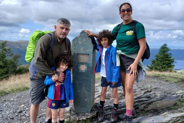 Stacy Long, alongside her husband Eoin and sons Niáll (5) and Ruadhán (8), took on a series of iconic Wainwright walks during a family holiday this summer to raise funds for Brainkind Neurological Centre Lancashire, where Stacy's sister Laura is currently receiving specialist rehabilitation.