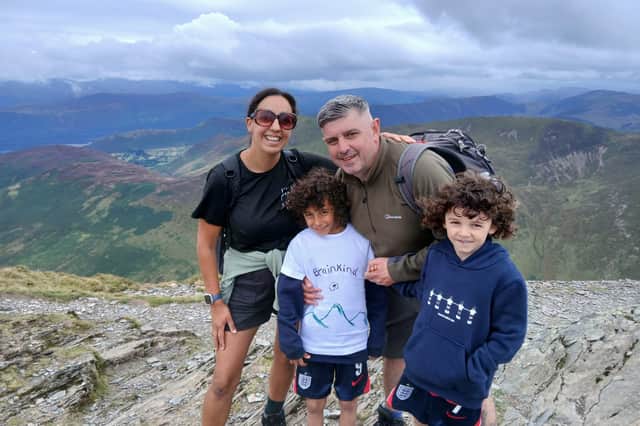 Stacy Long, alongside her husband Eoin and sons Niáll (5) and Ruadhán (8), took on a series of iconic Wainwright walks during a family holiday this summer to raise funds for Brainkind Neurological Centre Lancashire, where Stacy's sister Laura is currently receiving specialist rehabilitation.