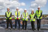 The topping out ceremony for major Leyland town centre regeneration work, led by Eric Wright Construction