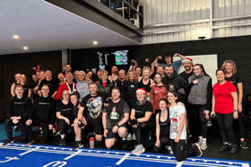 The Transfrom Hub community, with Tom and Kieran bottom left.