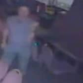 Still from footage depicts Brent Clayton at Waterfoot Social Club in Rossendale, Lancashire, shortly before his brother's death.