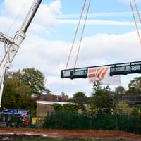 19 pictures capturing 'historic moment' new bridge unveiled at Preston's Moor Park