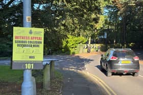 Lancashire Police said the teenagers were struck by a grey Volkswagen Polo which mounted the kerb on a right-hand bend in Worden Lane, near the gatehouse entrance to Worden Park on Monday (October 12)
