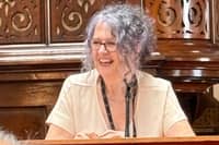 Patricia Harrison, the Chair of Friends of Winckley Square