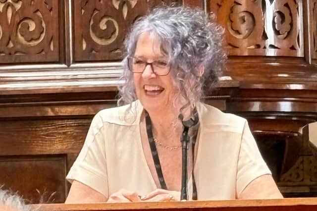 Patricia Harrison, the Chair of Friends of Winckley Square