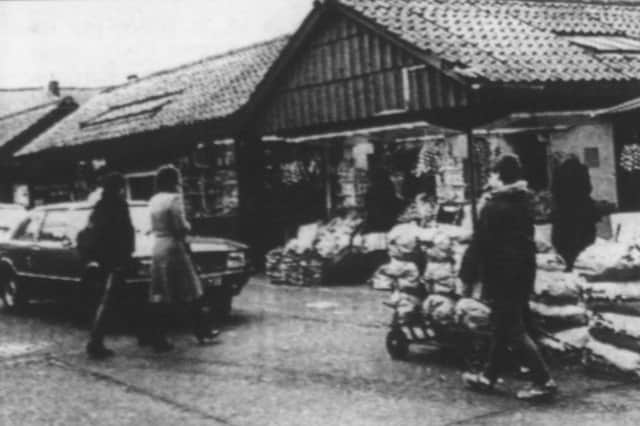 A view of Chorley Market around 1990, before more recent changes transformed the town's shopping and market areas