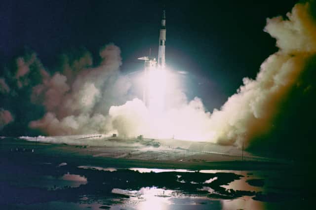 The Apollo 17 Saturn V launch