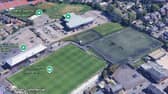County Ground, Leyland. Existing 3G pitches to the right of the picture.