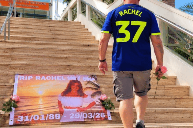 “It was really tough but we thought we needed to do this,” said dad Mick, who proudly sported a Preston North End shirt with ‘Rachel 37’ on the back