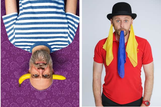 Left: Olaf Falafel. Right: Wacky Woody.