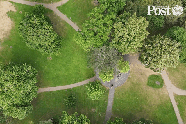 Winckley Square aerial shot