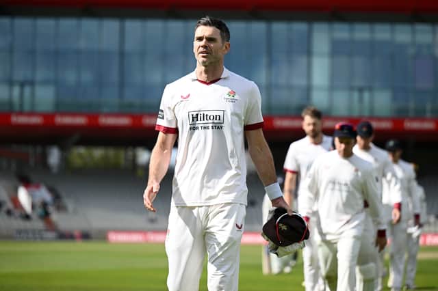 James Anderson looks like he has played his final game for Lancashire