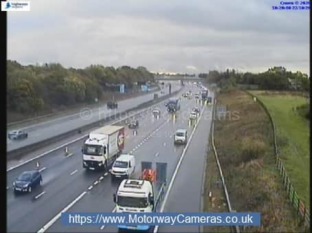 There are delays on the M6 in Preston after a broken down car blocked the carriageway this morning (Thursday, October 22)