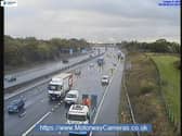 There are delays on the M6 in Preston after a broken down car blocked the carriageway this morning (Thursday, October 22)