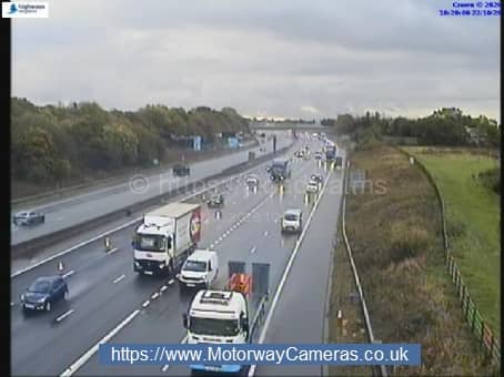 There are delays on the M6 in Preston after a broken down car blocked the carriageway this morning (Thursday, October 22)