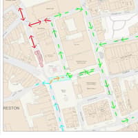 Travel warning as new pedestrian and traffic diversions start today across Friargate South in Preston