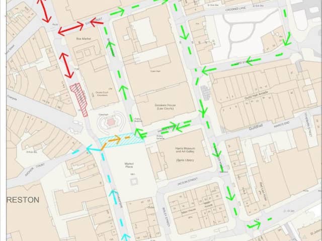 From today new pedestrian and traffic diversions will be in place as work continues to improve the public realm at Friargate South.