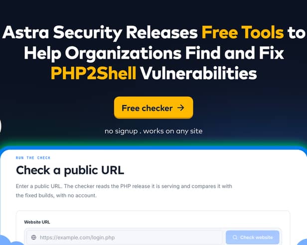 Astra Security has released free resources to help organisations detect, assess and respond to PHP2Shell vulnerabilities